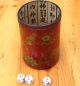 Chinese Dynasty Wood Lacquerware Magpies Plum Flower Palace Brush Pot Pencil G Vases photo 4