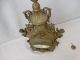 Antique French Rococo Figural Winged Putt Porcelain Bronzed Spelter Mantel Clock Clocks photo 8
