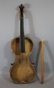 Antique Early 19thc Augustin Claudot French 4/4 Violin, String photo 3
