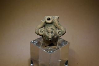Pre Columbian Figure Dead God Skull Monkey Priest Wtl Test Mayan Ceramic Potter photo