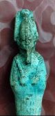 Ancient Egyptian Blue Ushabti Of God Amun Egyptian photo 1