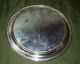 Vintage 12.  125in Etched Silver Plate Oneida Made In America Round Serving Tray Platters & Trays photo 2