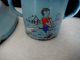 Unusual Antique Blue Metal Enamelware Baby Cup Other Antique Home & Hearth photo 1