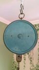 Vintage Antique Blue Hanging Penn Produce Scale,  Capacity 20 Lbs. Scales photo 3