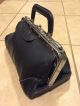 Vintage Doctor ' S Bag Black Leather Dr Bag Physician Apothecary Dr Satchel Doctor Bags photo 2