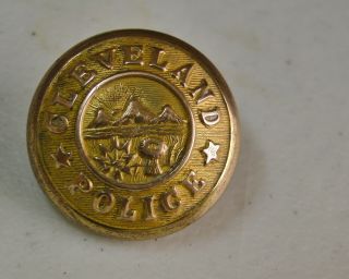 1860s Cleveland (ohio) Vintage Police Button 26mm Fine Quality D.  Evans photo