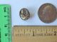Button Rare Aluninum Foil Victorian Antique Metal Celluloid Collectible Buttons photo 1