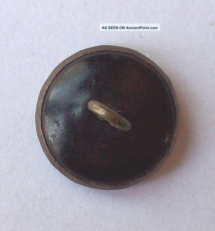 Button Rare Aluninum Foil Victorian Antique Metal Celluloid Collectible
