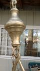 19th Century Figural Judaic Or Catholic Candle Uplighter? Bronze And Brass Metalware photo 5
