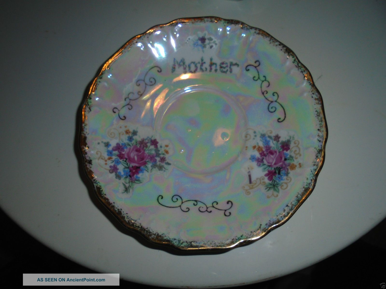 Norleans Japan Mother Tea Cup And Saucer Plate With Flowers