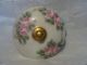 1908 Germany Hand Painted Porcelain Stud Collar Button Box Bavaria Rosenthal Baskets & Boxes photo 4