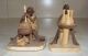 Vintage Carved Wooden African Tribal Figures Other African Antiques photo 1