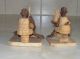 Vintage Carved Wooden African Tribal Figures Other African Antiques photo 4