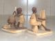Vintage Carved Wooden African Tribal Figures Other African Antiques photo 6