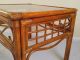 2 Hollywood Regency Bamboo Rattan Brass End Tables Chinese Chippendale Jungalow Post-1950 photo 6