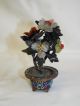 Lovely Small Vintage Chinese Cloisonne And Jade Tree. Cloisonne photo 1