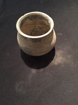 Ancient Black Ware Bowl Late Bronze Age 1400 - 1300bc photo