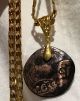 $525 Spanish Shipwreck Coin Copper Ancient Pendant 18kt Gold Gp Pirate Necklace Other Antiquities photo 5