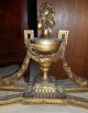 Antique Gilt French Louis Xvi Console W Marble Top Carved Urn Swags W61  X D 24 