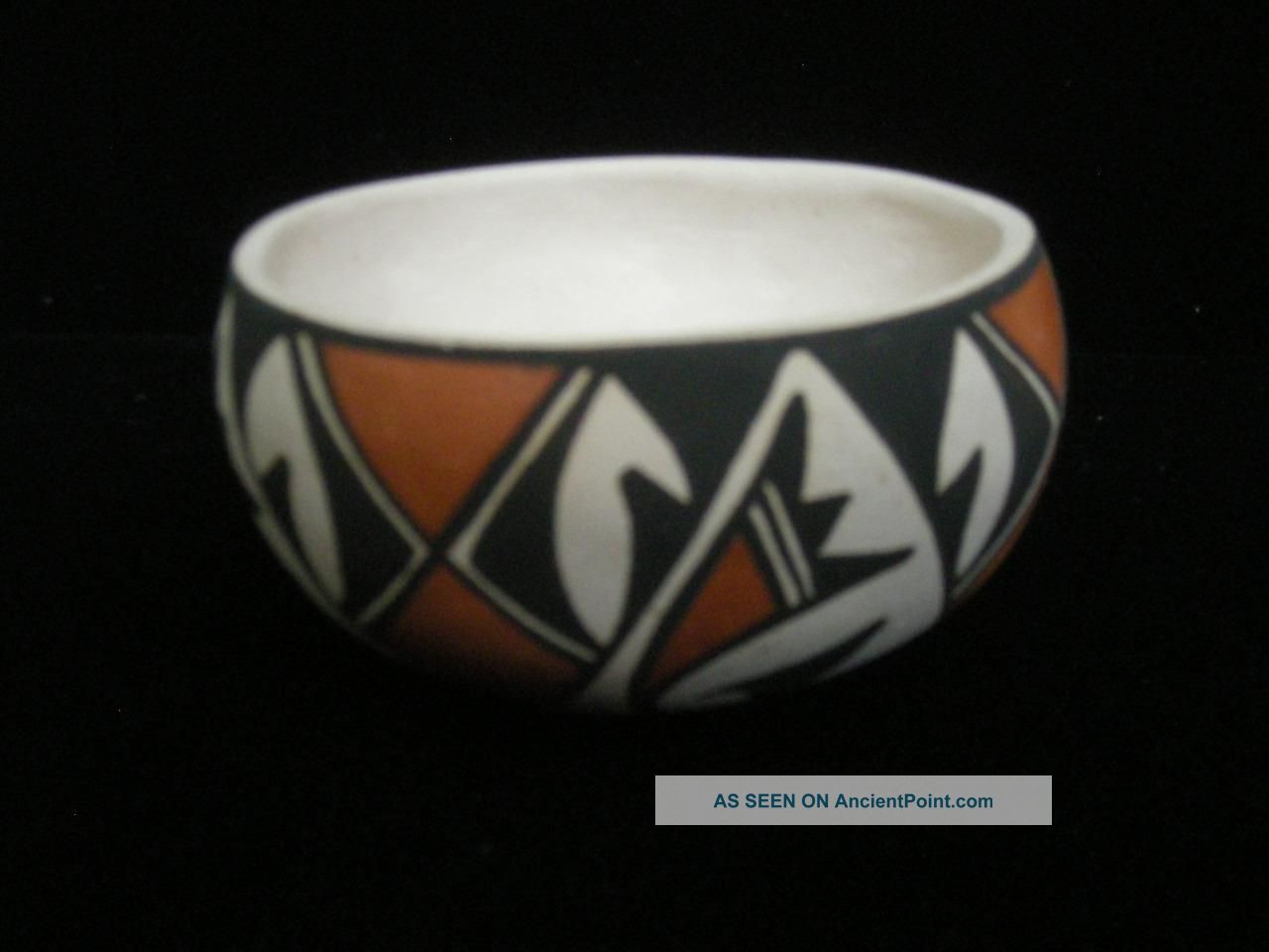 Vintage Laguna Pueblo Indian Pottery Bowl - And - Native American photo