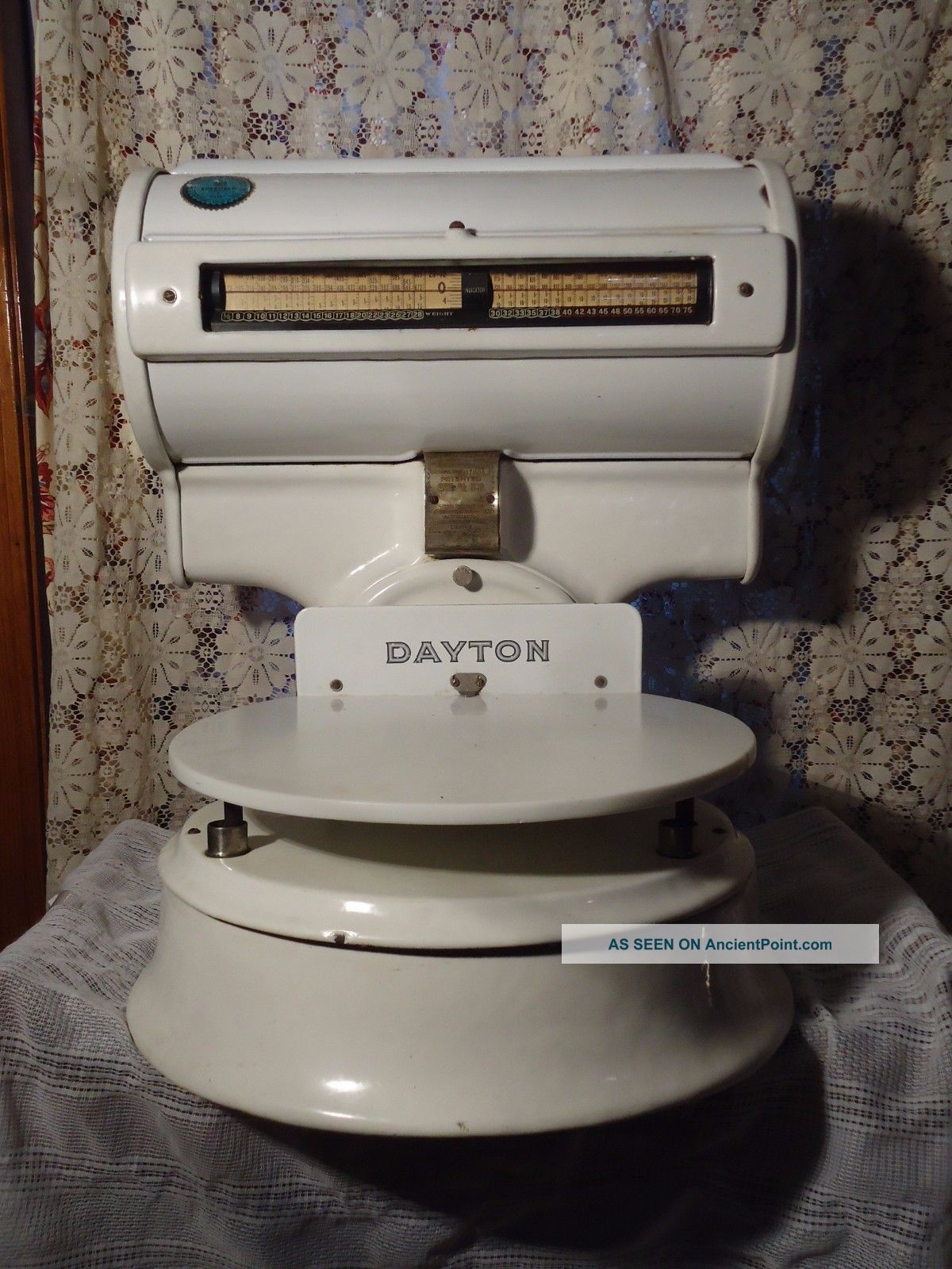 Dayton Barrel Computing Scale 24,  Vegetable,  Butcher,  Deer,  Bear,  Vegy,  Pat.  1913 - 1917 Scales photo