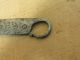 A Rare Decorated 18th C England Wrought Iron Tasting Spoon Great Old Surface Primitives photo 2