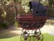 Vintage Wicker Metal Baby Doll Carriage Pram Stroller Buggy Bassinet Victorian Baby Carriages & Buggies photo 1