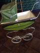 Unusual Vintage Mid Century Green English Pram Baby Carriages & Buggies photo 6