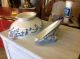 Antique Minton Delft Blue Flow Pattern Porcelain China Oval Covered Tureen Tureens photo 9