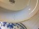 Antique Minton Delft Blue Flow Pattern Porcelain China Oval Covered Tureen Tureens photo 7