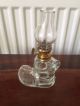 Vintage Glass Oil Lamp Boot Boxed Made In Hong Kong 20th Century photo 5