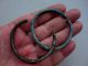 Ancient Two Celtic - Roman Bronze Bracelets,  The One Is Solid Silvered Roman photo 6