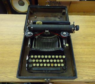 Antique Corona 3 Portable Folding Typewriter With Carrying Case photo