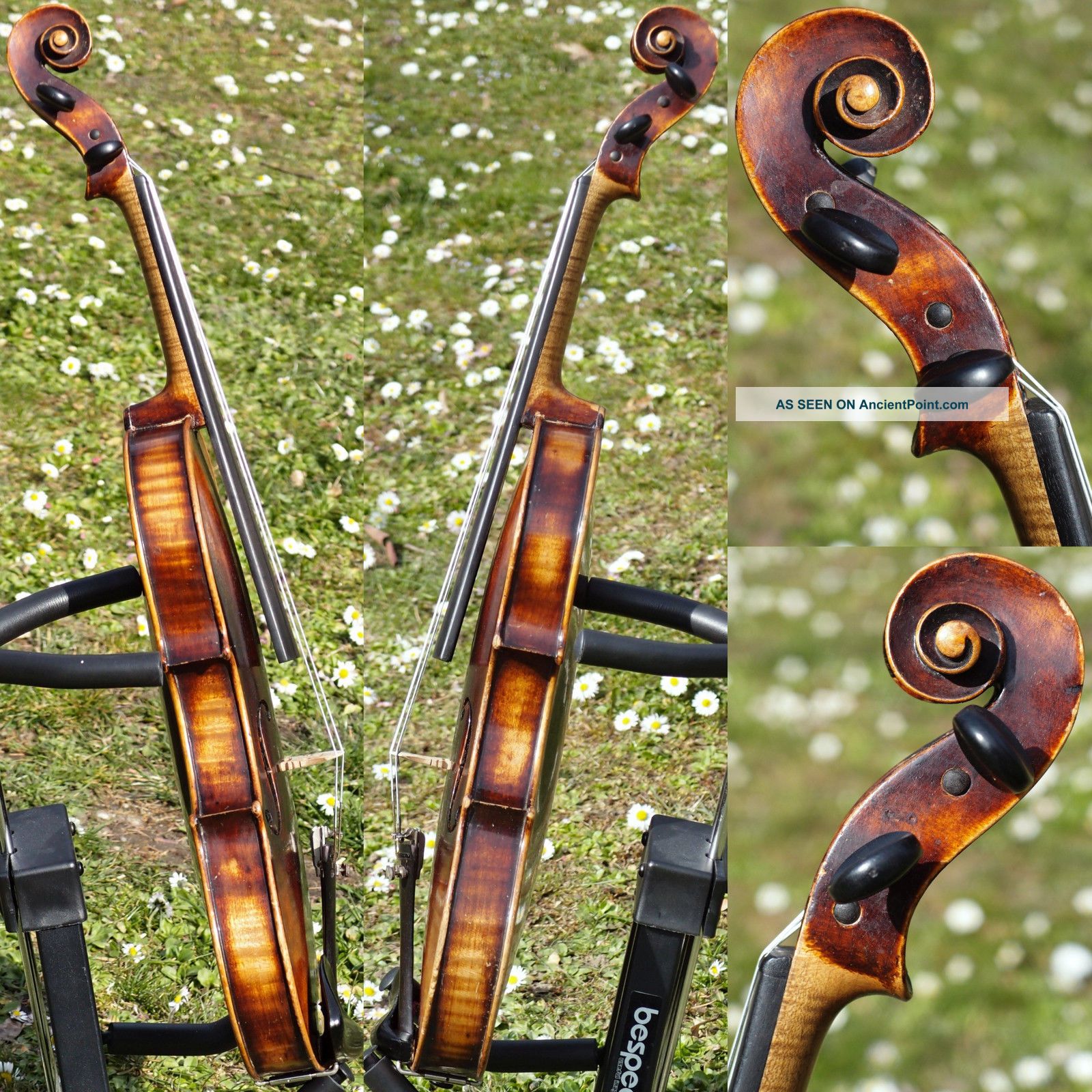 Vintage Czech Violin Label. Karel Pilar, Hradec K. Tone Mellow, Mature