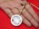 Unique Gold Magnifying Glass Pendant Necklace Brass Finshe Glass - Other Maritime Antiques photo 2