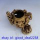 Chinese Brass Hand - Carved Dragon Incense Burner & Lid W Qianlong Mark Incense Burners photo 5