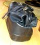 Vtg/antique Varese Italy Doctor - Lawyer Black Leather Briefcase Bag/purse W/key Doctor Bags photo 1