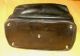 Vtg/antique Varese Italy Doctor - Lawyer Black Leather Briefcase Bag/purse W/key Doctor Bags photo 5