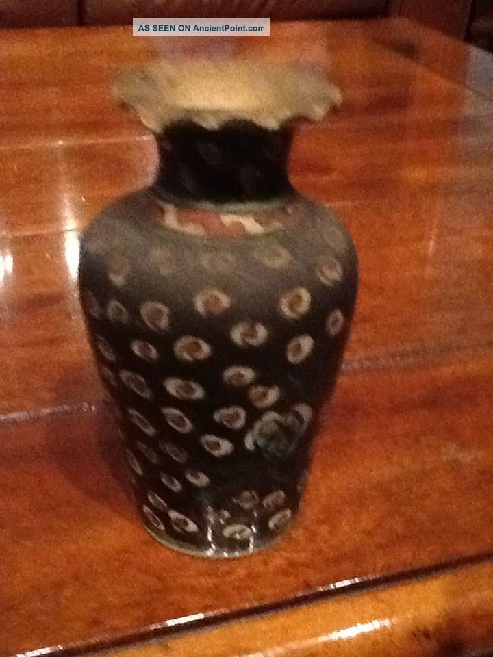 Vintage Islamic Iznik Turkish Ottoman Pottery Mini Vase 4 