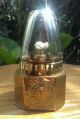 Antique Brass Opium Oil Lamps W/original Glass Shades Made In Hong Kong. Other Chinese Antiques photo 1