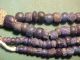 String Of Roman Blue Coloured Glass Beads Circa 100 - 400 A.  D. Roman photo 3