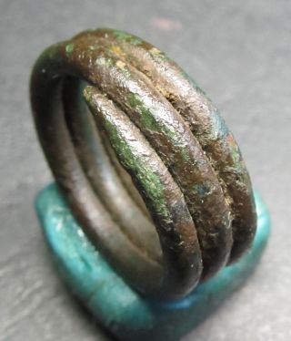 Ancient Bronze Viking Ring (5). photo