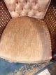 Antique Chair Club Style Button - Tufted Walnut Ships $79 By Greyhound.  Make Offer 1900-1950 photo 3