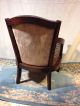 Antique Chair Club Style Button - Tufted Walnut Ships $79 By Greyhound.  Make Offer 1900-1950 photo 5
