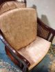 Antique Chair Club Style Button - Tufted Walnut Ships $79 By Greyhound.  Make Offer 1900-1950 photo 6