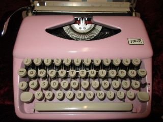 Rare 1972 Babyrose Adler Tippa 1 Typewriter Classic Font Panton Era 70`s photo