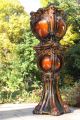 Antique Art Nouveau Majolica Jardiniere Planter On Pedestal Stand Other Antique Ceramics photo 5