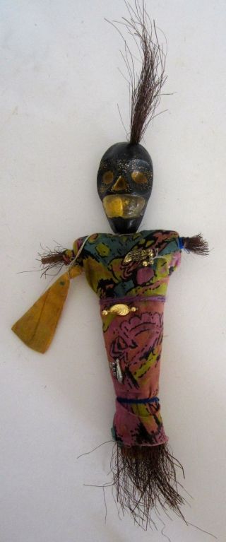 Vintage Unique African Native Tribal Woman Or Man Hand Made Figure Statue Doll photo