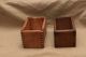 2 Antique Wood Primitive Butter Press Boxes Dairy Parts No Molds Primitives photo 1