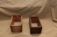 2 Antique Wood Primitive Butter Press Boxes Dairy Parts No Molds Primitives photo 3